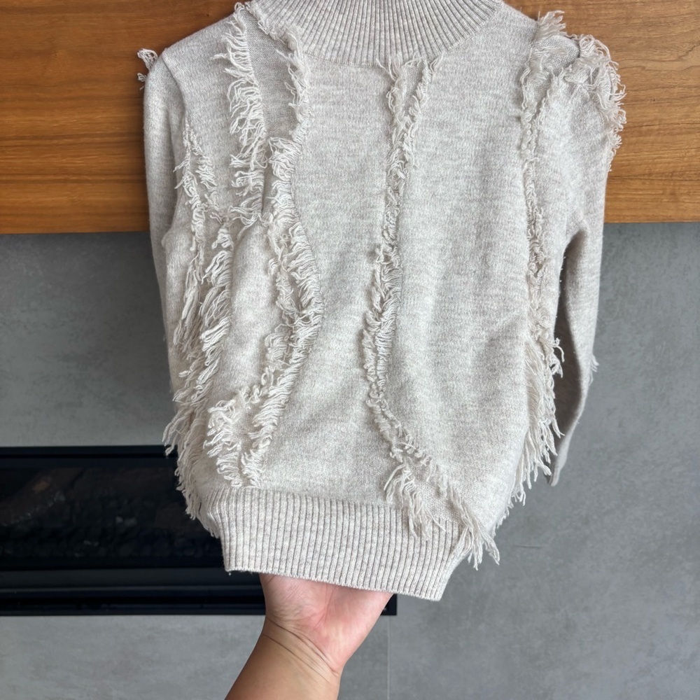 One Grey Day Turtleneck Sweater, Size XS - Picture 7 of 15